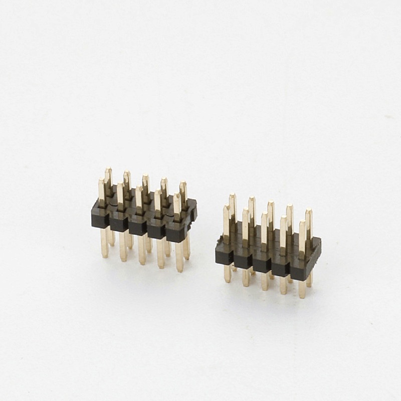 1.27mm Pitch 2x5pin 10pin Dual Row Through Hole Straight Pin Header Connector