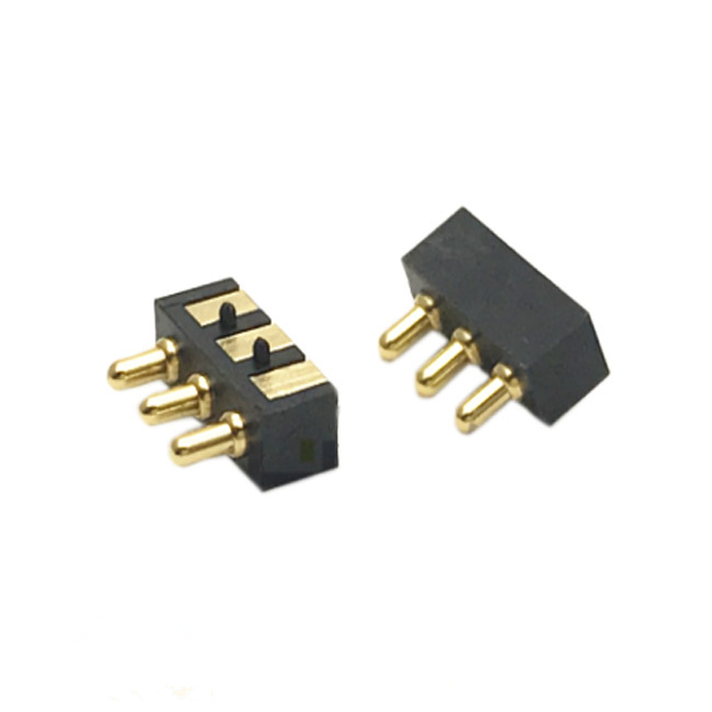 Magnetic Pogo Pin Connector 3pin 2.54mm 2.5mm Pitch Smt Male Pogo Pin Connector 1a